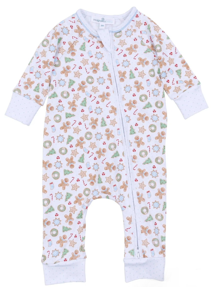 Frosted Wonderland Zipper Playsuit - Light Blue from Anderson Parker