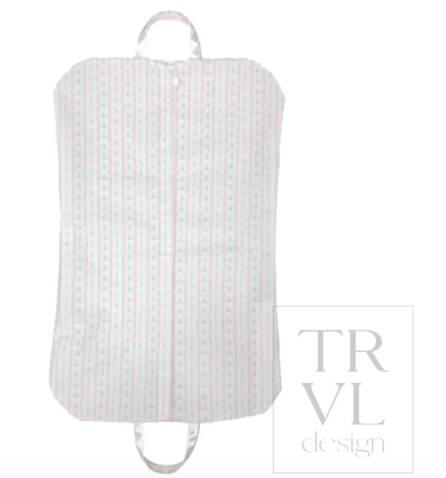 GARMENT BAG - Ribbon Floral Pink from Anderson Parker