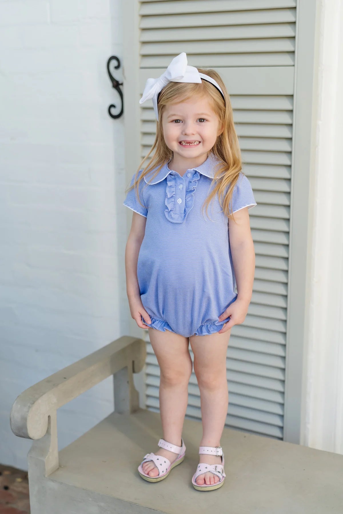 Gabby Girls' Bubble - Blue Stripes from Anderson Parker