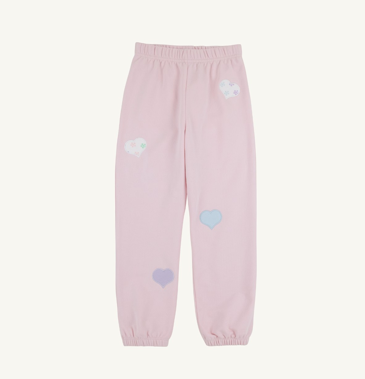 Gates Sweeney Sweatpant - Pima - Palm Beach Pink/Hearts from Anderson Parker