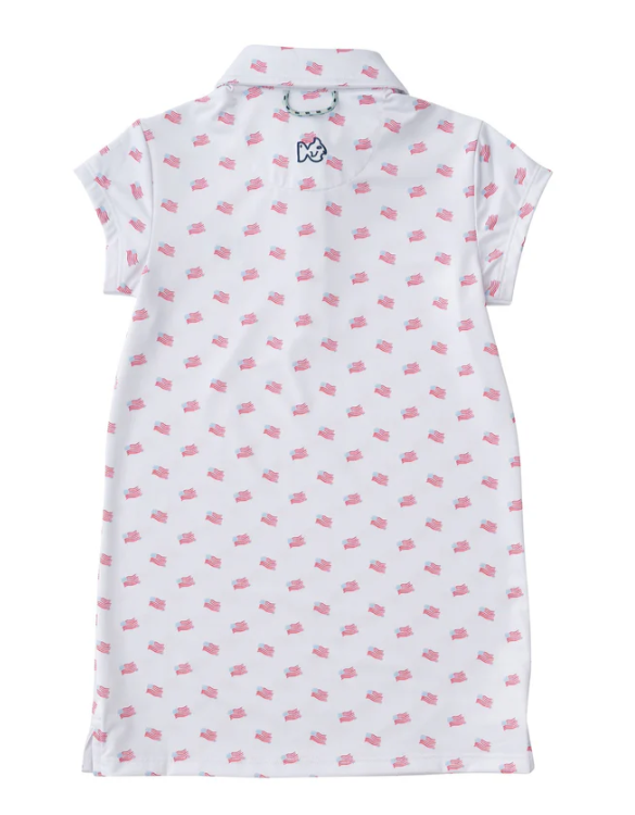 Girls' Short Sleeve Pro Performance Polo Dress from Anderson Parker
