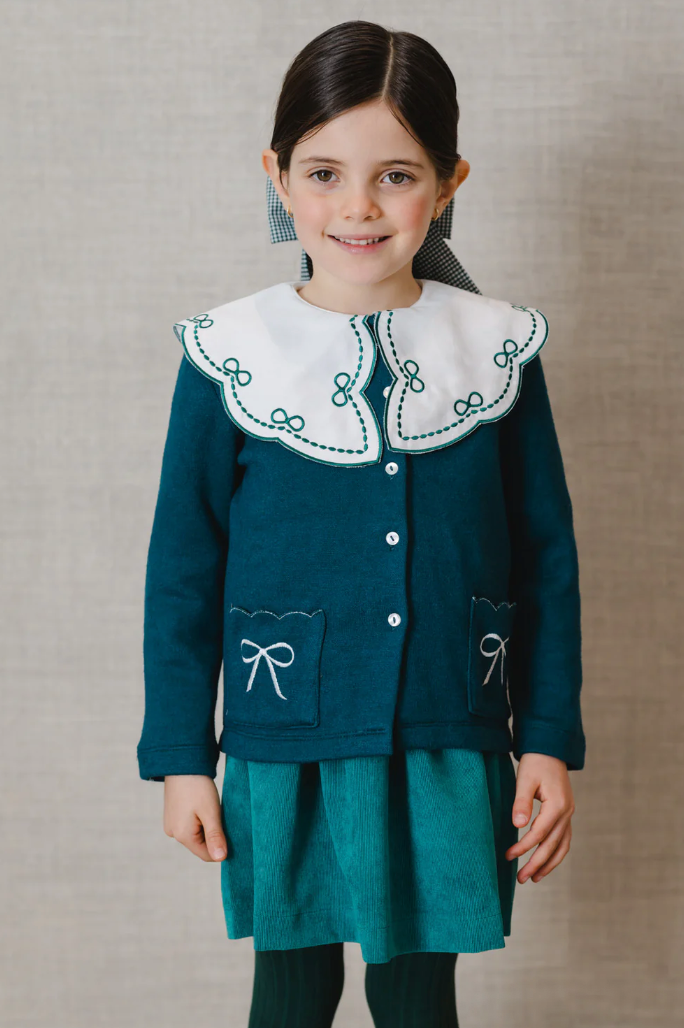 Green Pocket Bows Cardigan from Anderson Parker