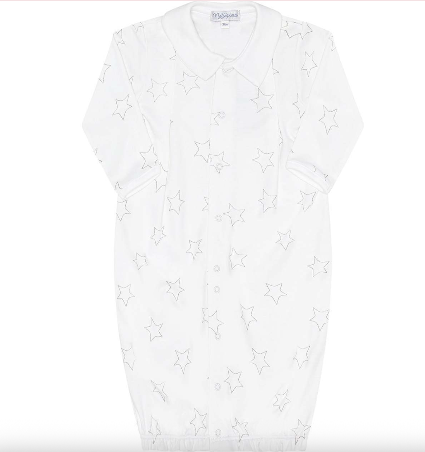 Grey Stars Print Converter Gown from Anderson Parker