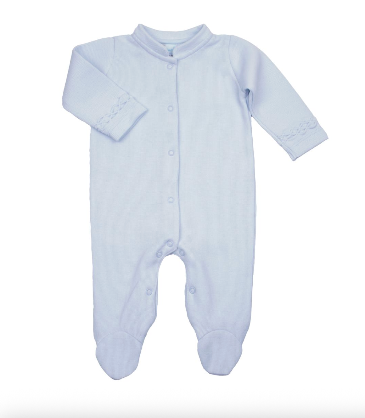 Hand Smocked Layette Footie - Blue from Anderson Parker