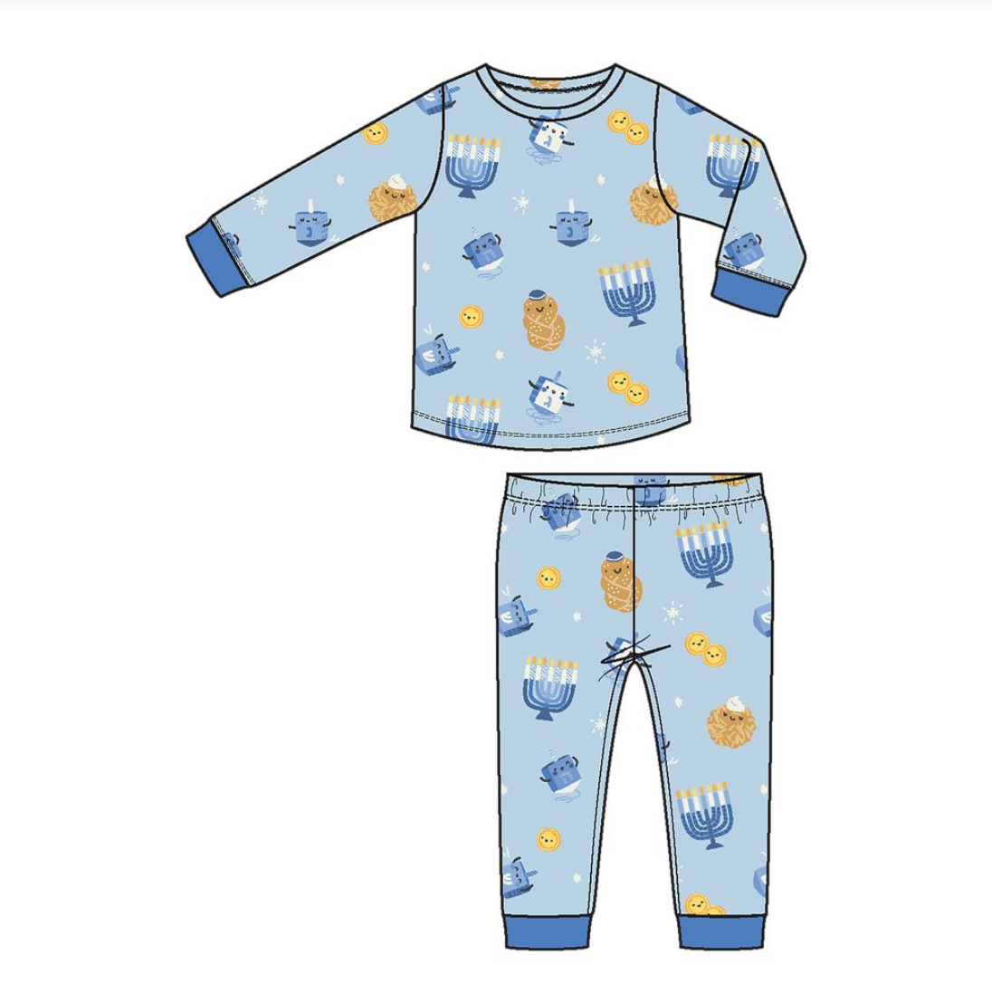 Hanukkah - Blue - Loungewear Set from Anderson Parker