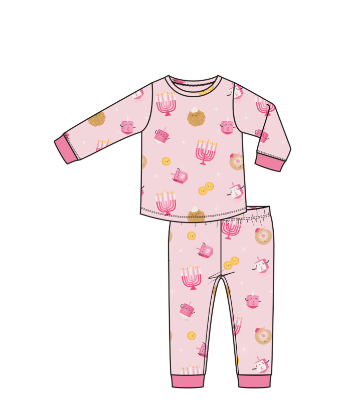 Hanukkah - Pink - Loungewear Set from Anderson Parker