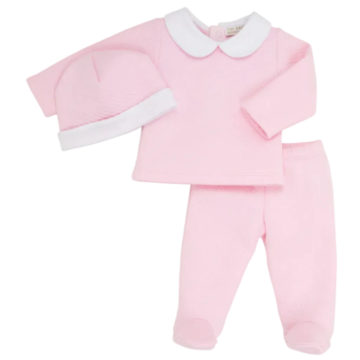 Hart's Hold Me Set (Pima Jacquard) - Palm Beach Pink with Worth Avenue White from Anderson Parker