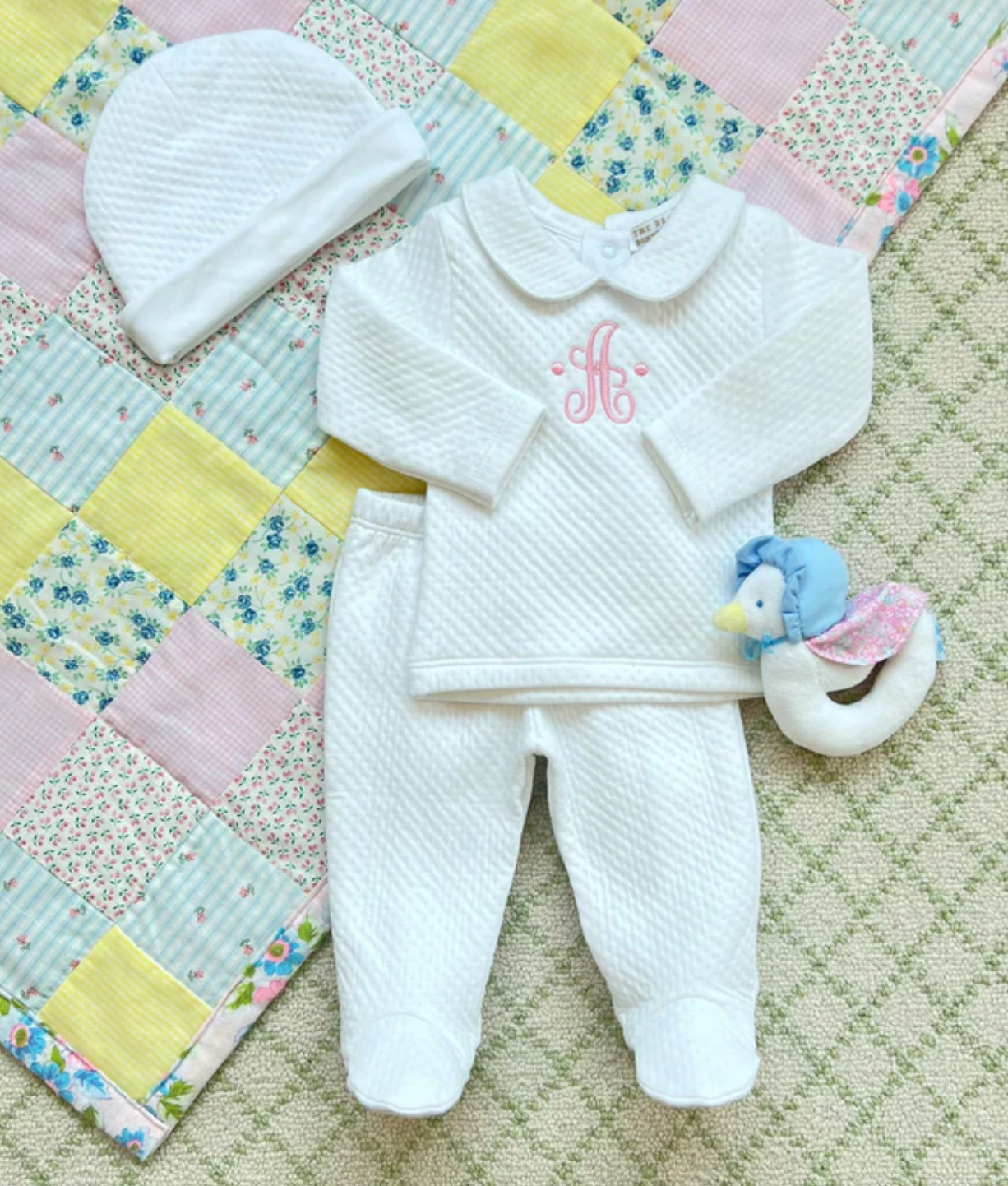 Hart's Hold Me Set (Pima Jacquard) - Worth Avenue White from Anderson Parker