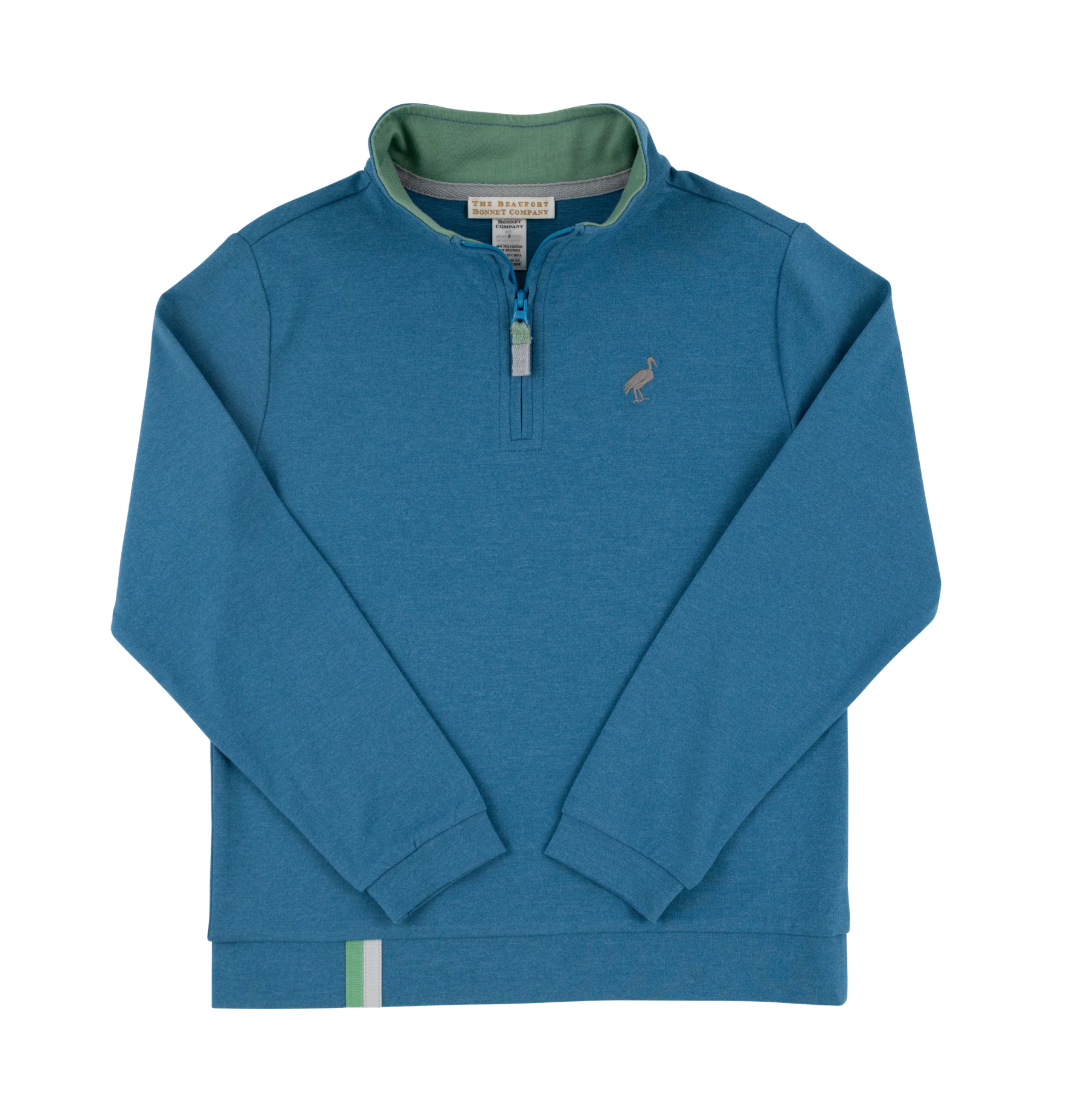 Hayword Half Zip - Barnsley Blue/Grantley Gray from Anderson Parker