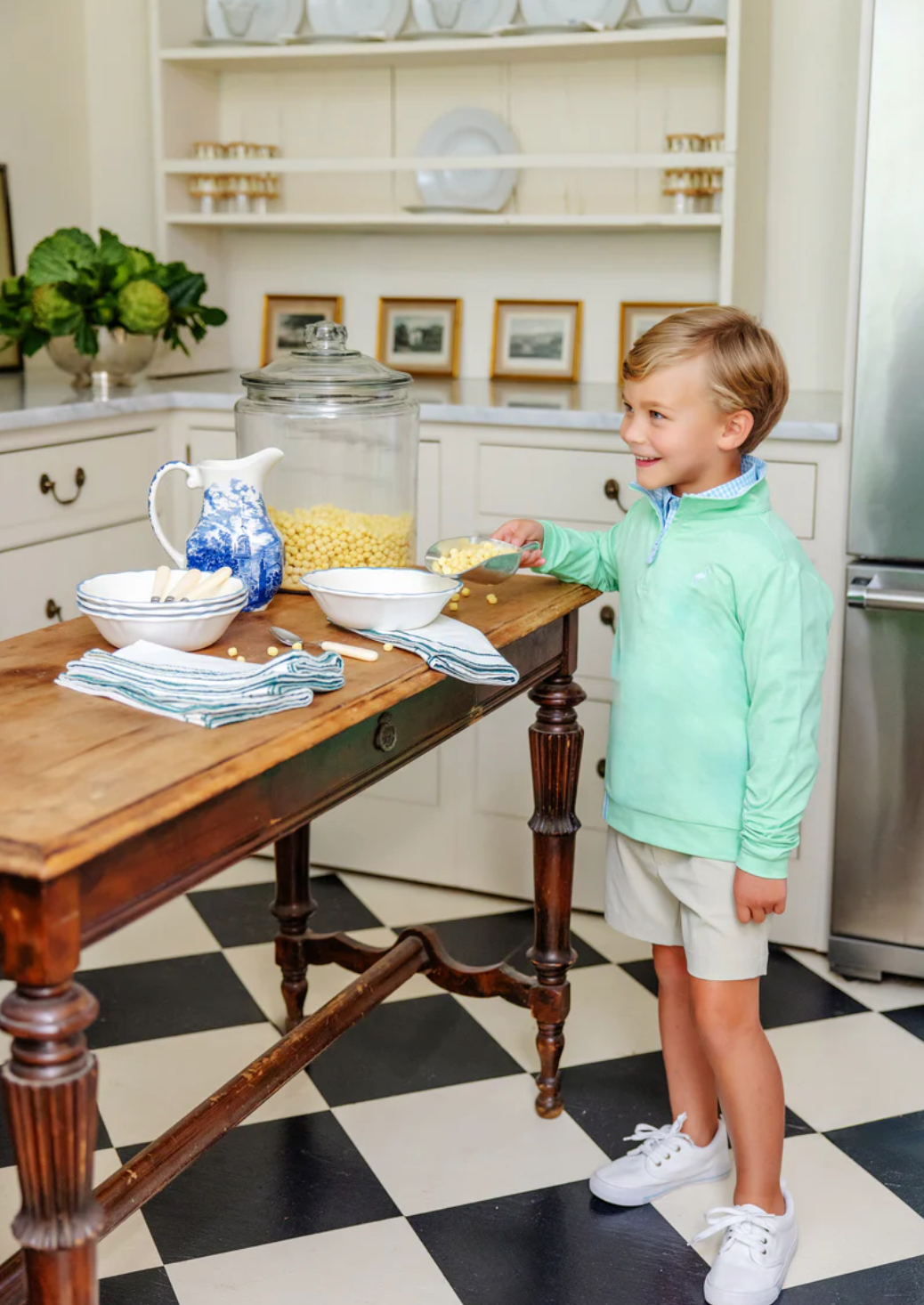 Hayword Half-Zip - Grace Bay Green/Buckhead Blue from Anderson Parker