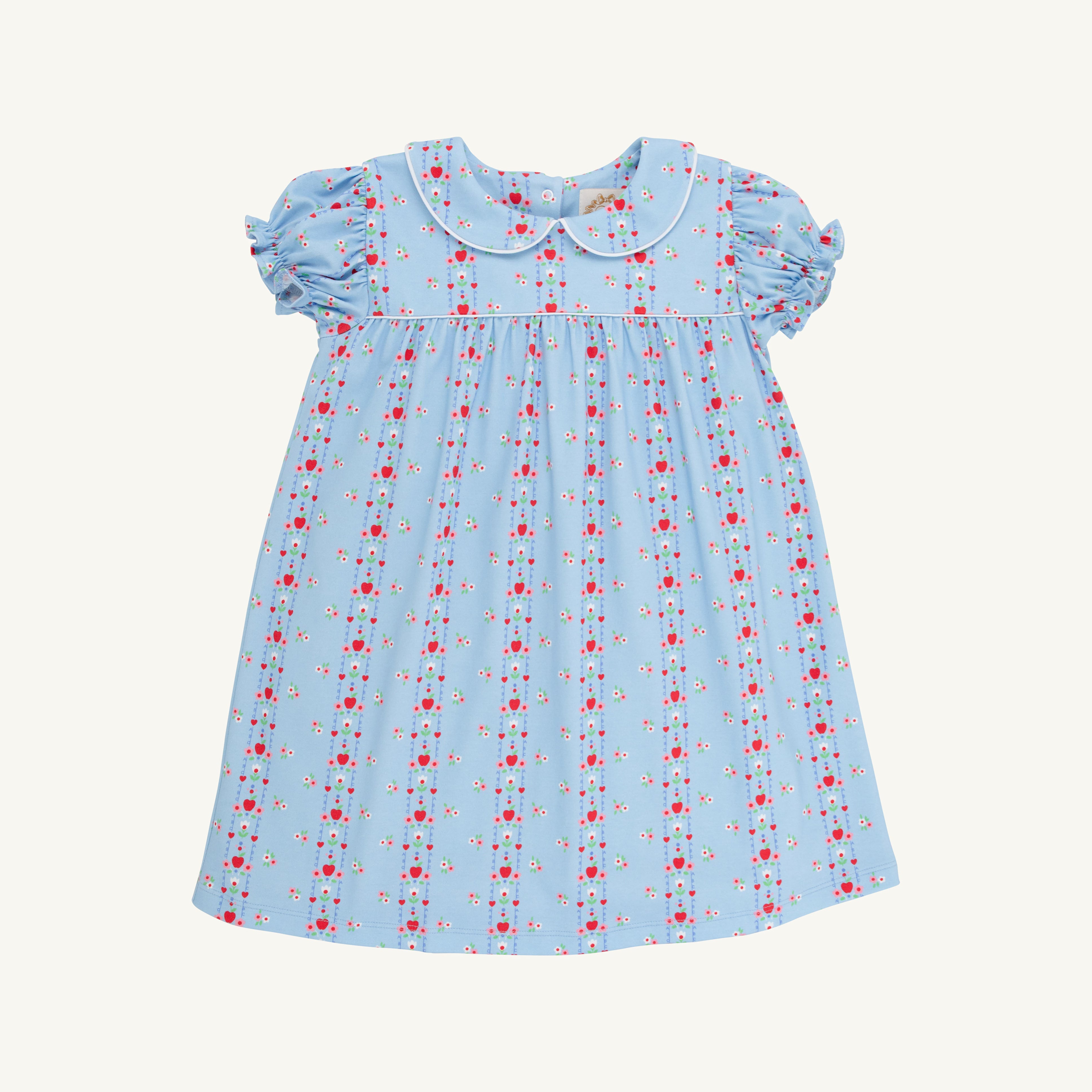 Holly Day Dress - Normal Weight Pima - First Day Flowers/Worth Ave White/Richmond Red from Anderson Parker