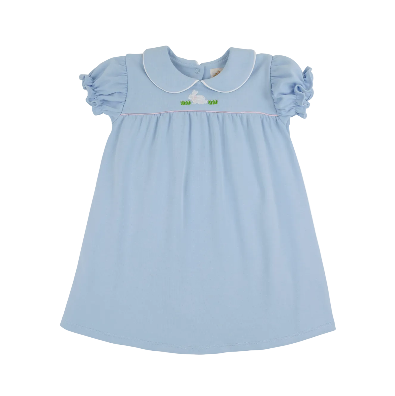 Holly Day Dress - Pima - Beale Street Blue/Bunny from Anderson Parker