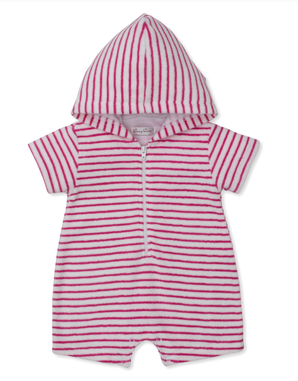 Hooded Terry Romper - Pink from Anderson Parker