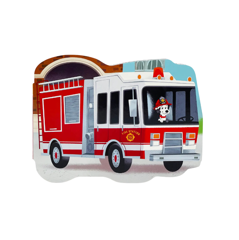 How Fire Trucks Work Shaped Board Book from Anderson Parker