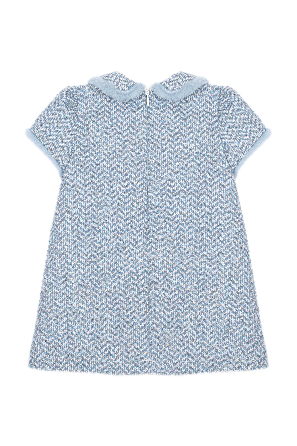 Indigo Blue Tweed Dress from Anderson Parker