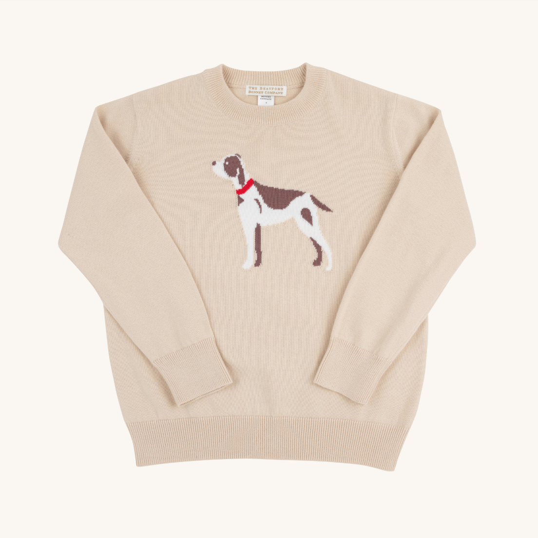 Isaacs Intarsia Sweater - Osprey Oatmeal/Dog from Anderson Parker