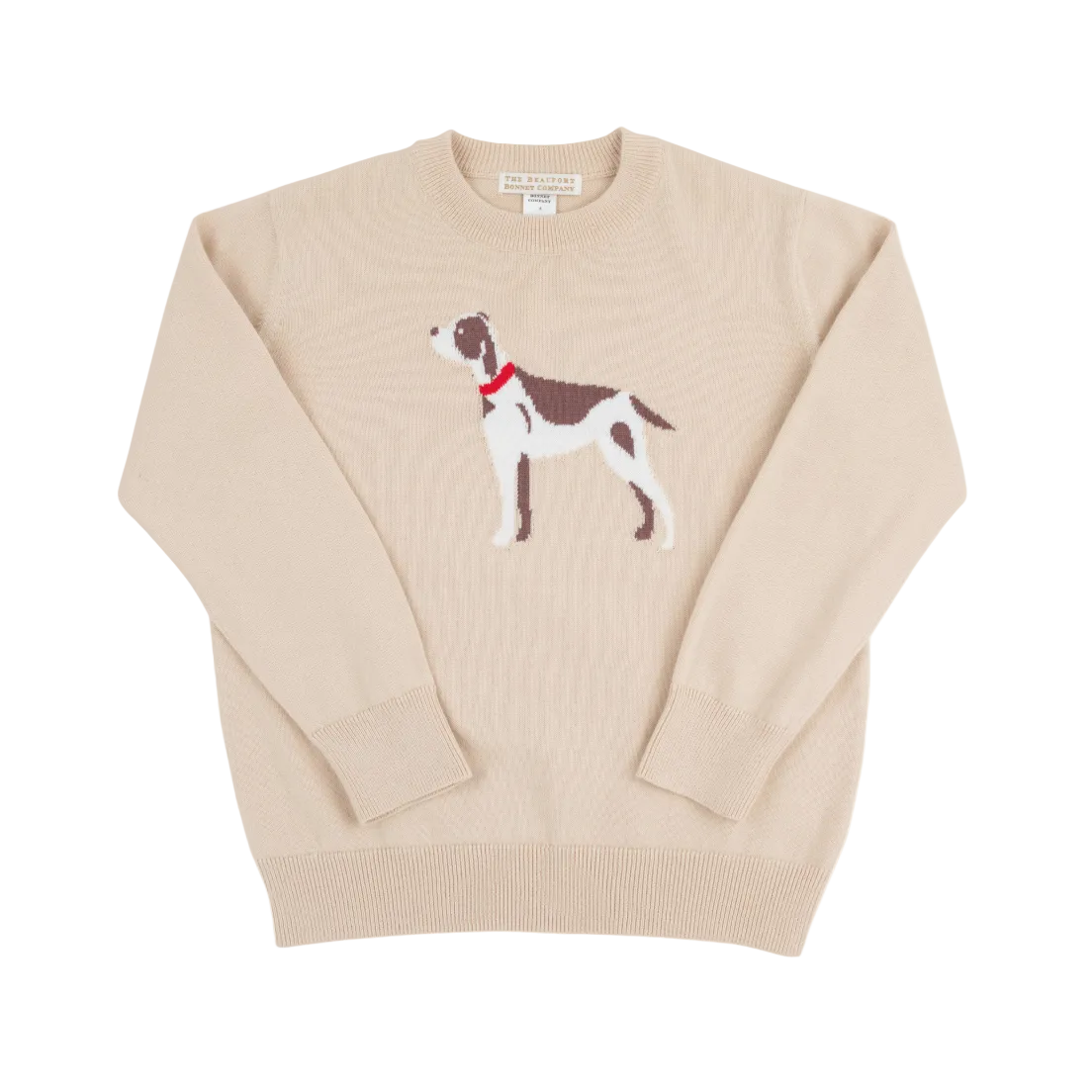 Isaacs Intarsia Sweater - Osprey Oatmeal/Dog from Anderson Parker