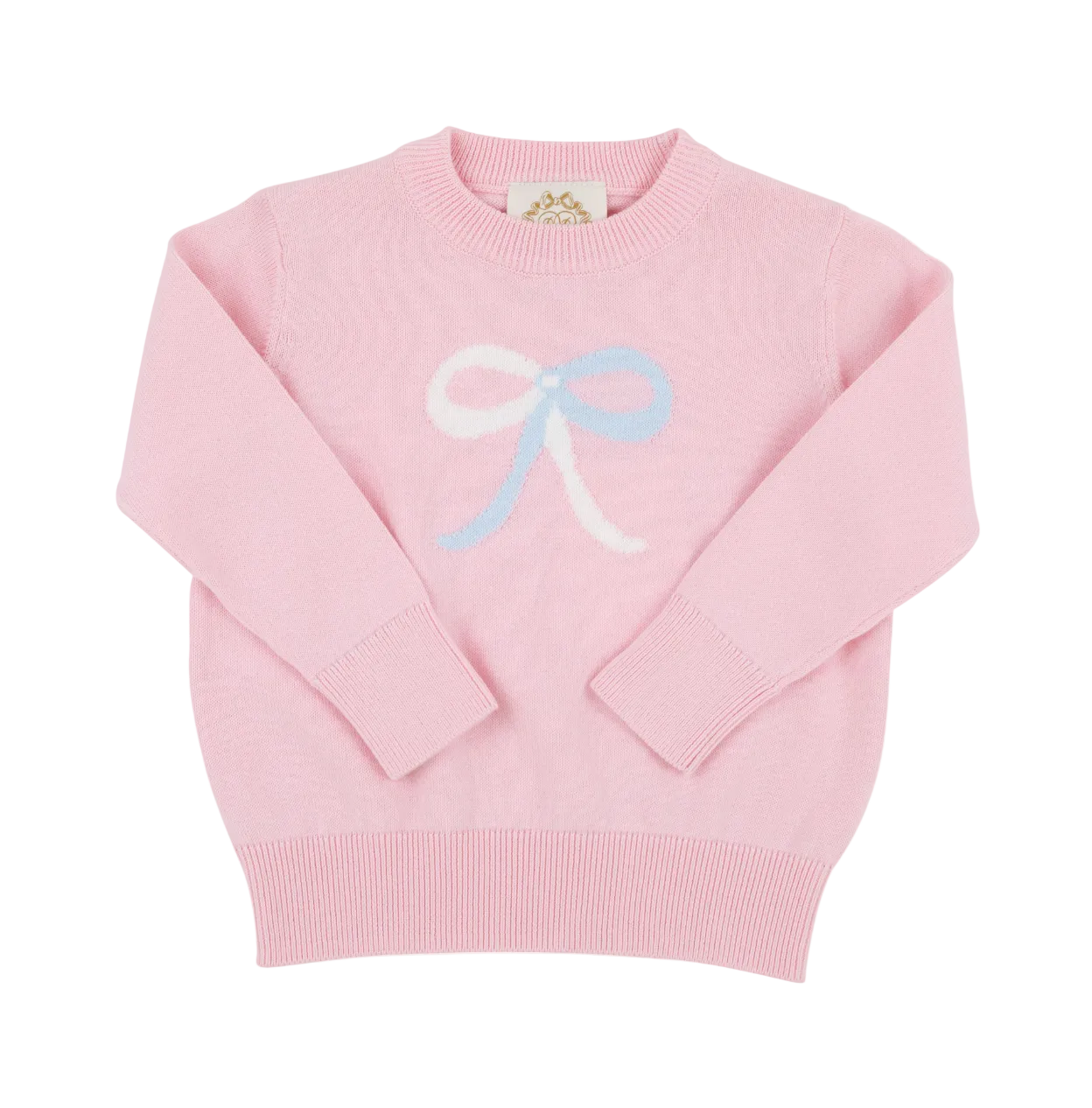 Isabelle's Intarsia Sweater - Palm Beach Pink/Bow from Anderson Parker
