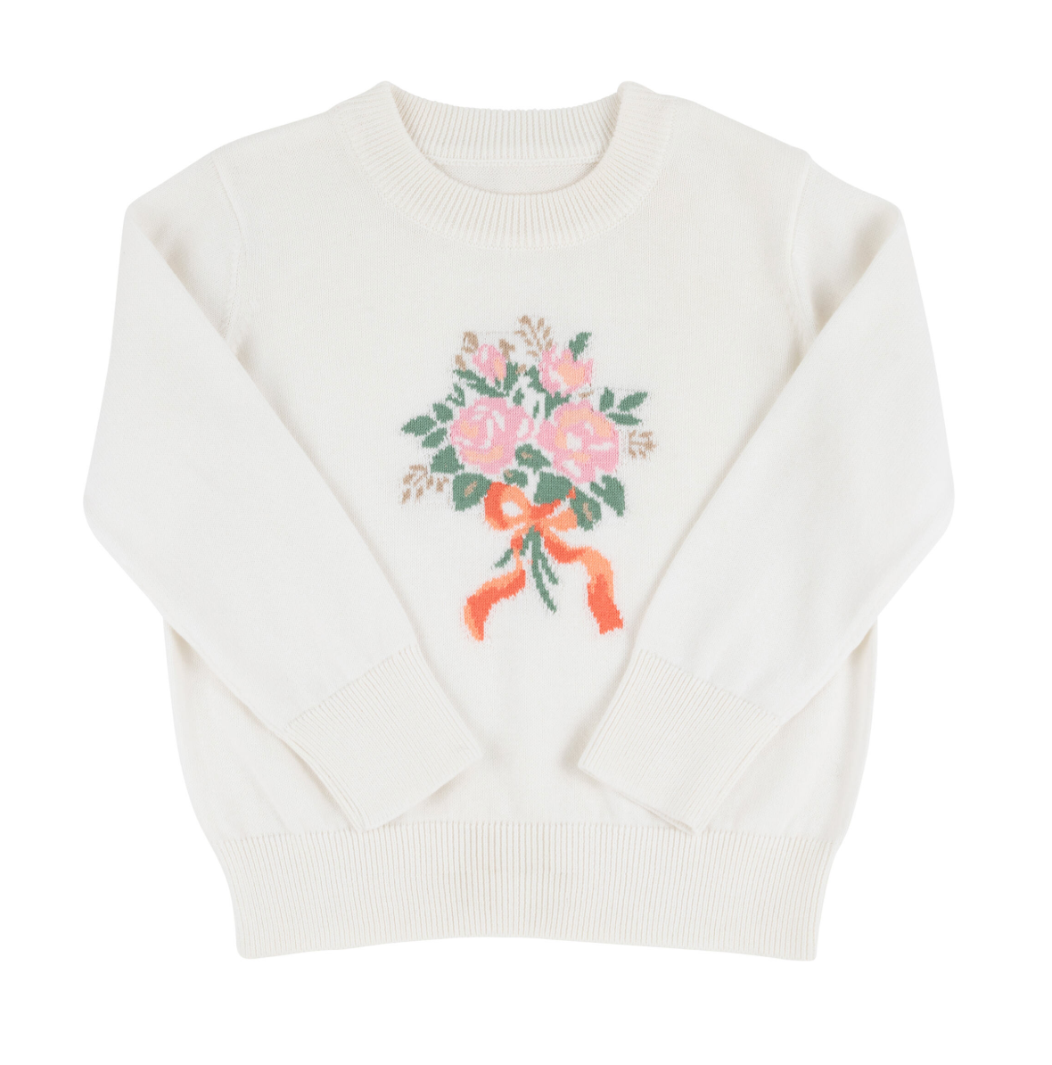 Isabelle`s Intarsia Sweater - Palmetto Pearl/Floral Bouquet from Anderson Parker