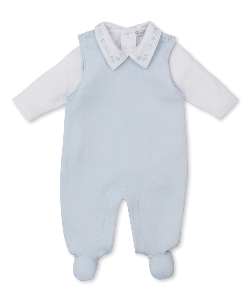 Jacquard Overall Set - Light Blue from Anderson Parker
