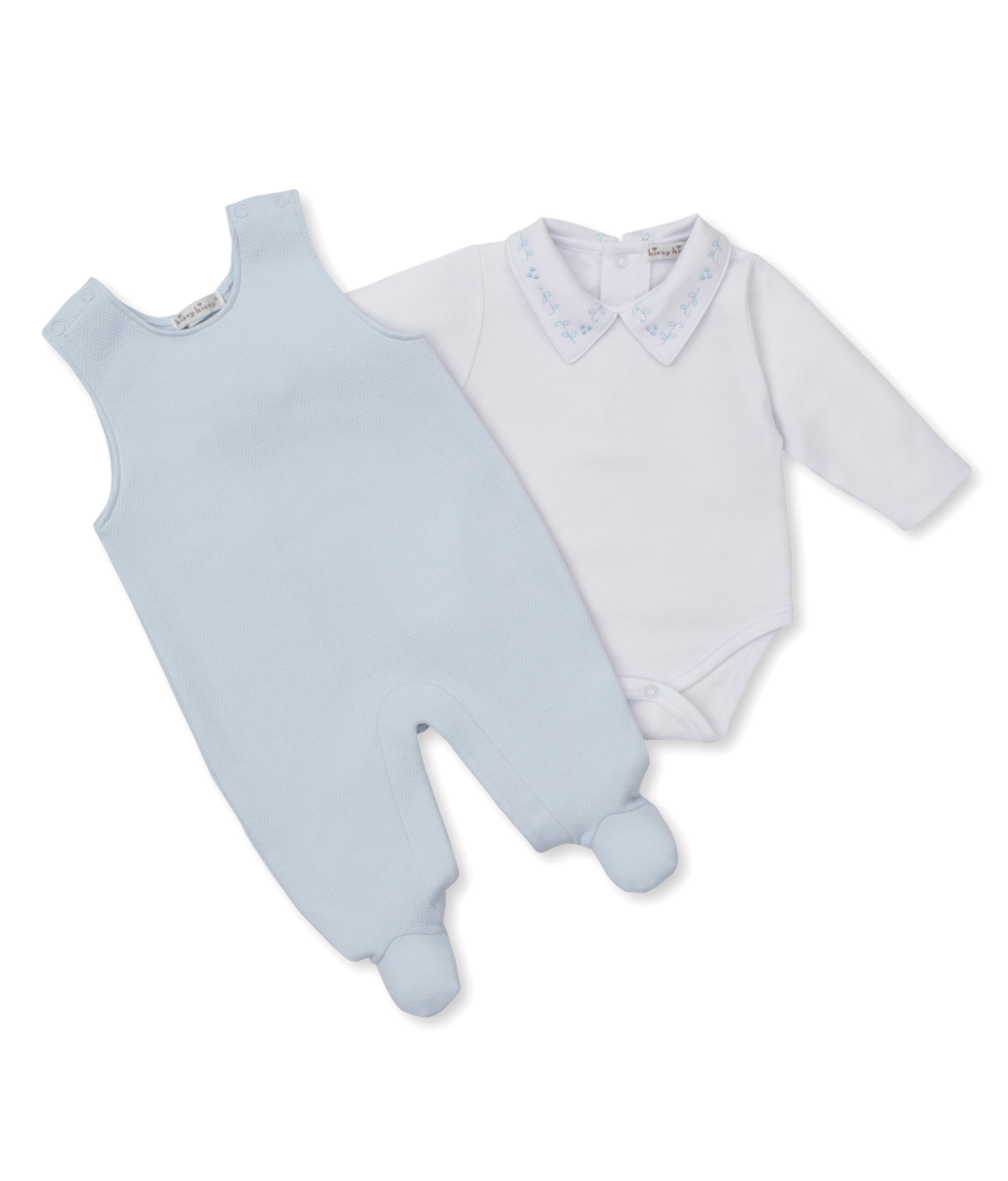 Jacquard Overall Set - Light Blue from Anderson Parker