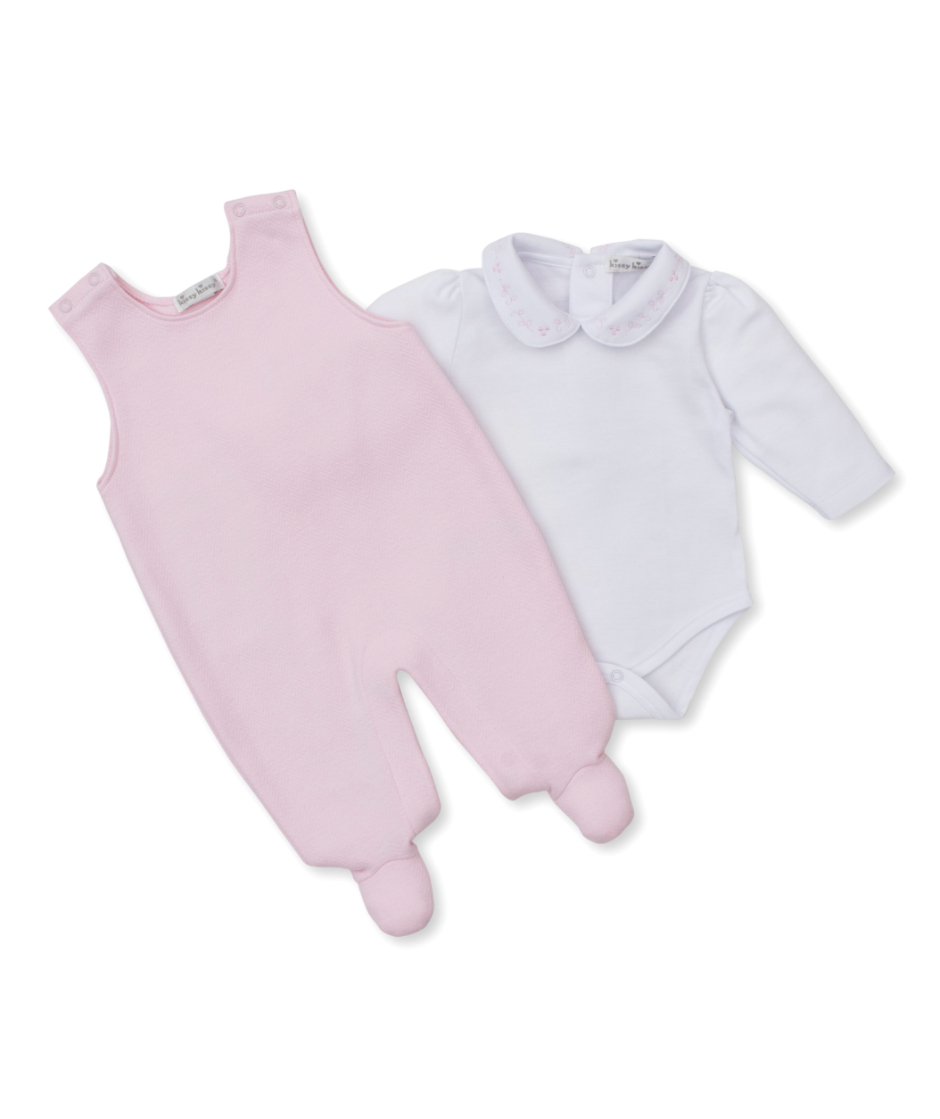 Jacquard Overall Set - Light Pink from Anderson Parker