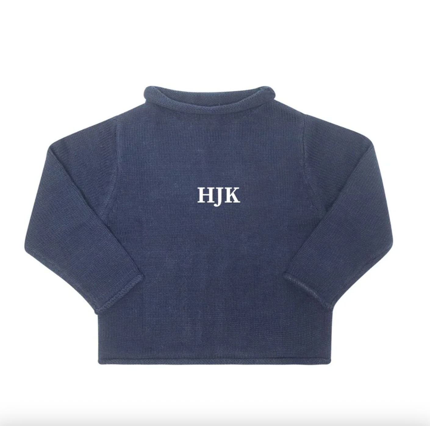 Jersey Rollneck Sweater - Navy from Anderson Parker