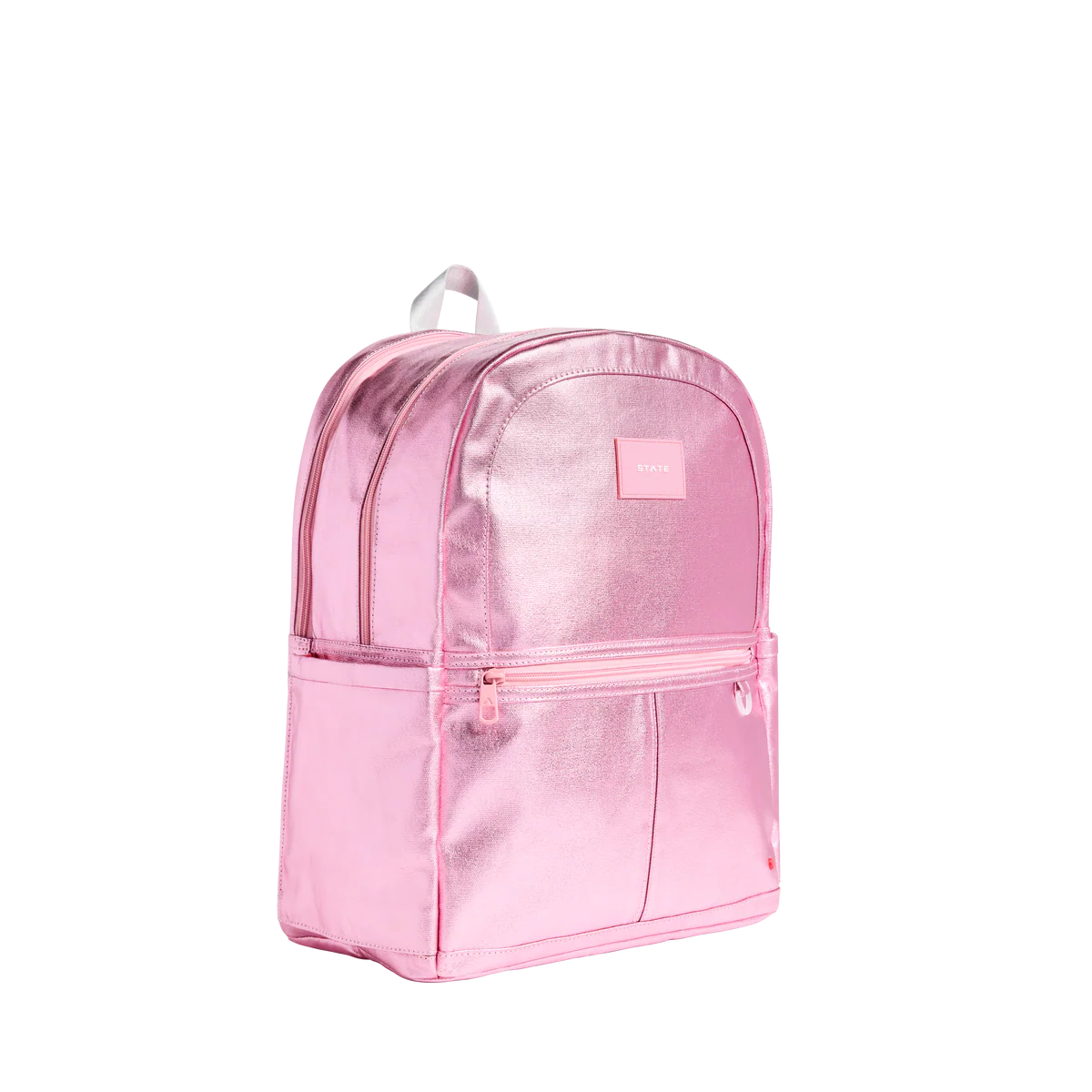 Kane Double Pocket Backpack - Pink/Sliver from Anderson Parker