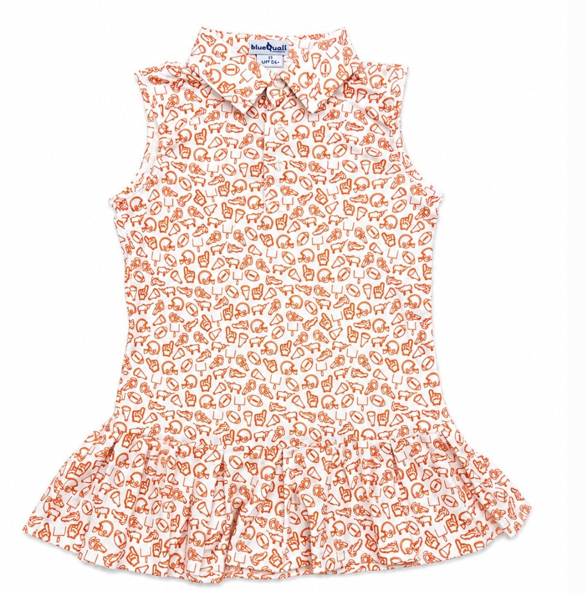 Kickoff Burnt Orange Sleeveless Polo Dress from Anderson Parker