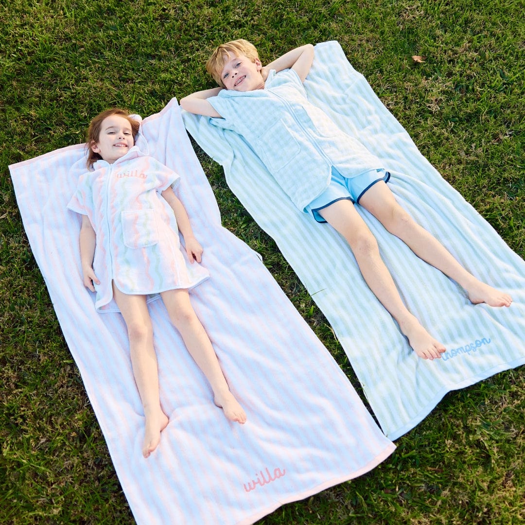 Kids' Beach Towel - Pink and Coral from Anderson Parker