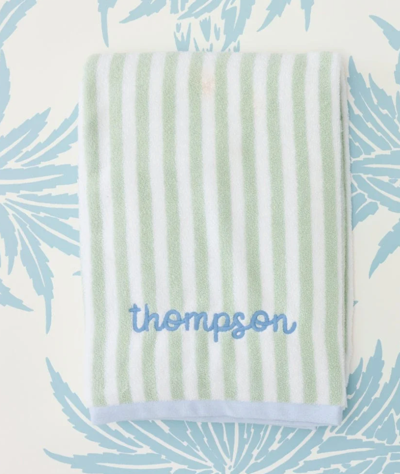 Kids' Beach Towel - Seafoam and Blue from Anderson Parker