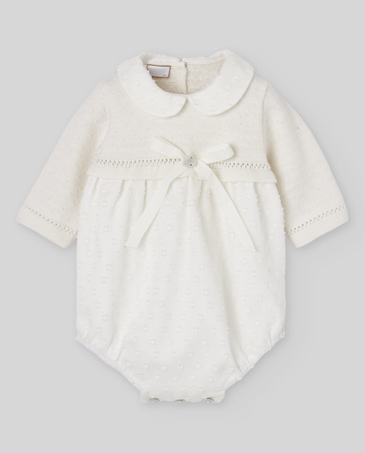 Knit Romper - Cream/Cream from Anderson Parker