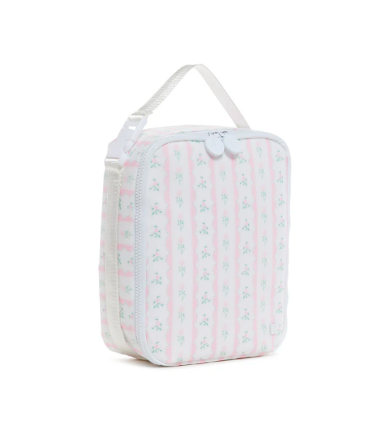LUNCH BOX Insulated Lunch Bag - RIBBON FLORAL PINK from Anderson Parker