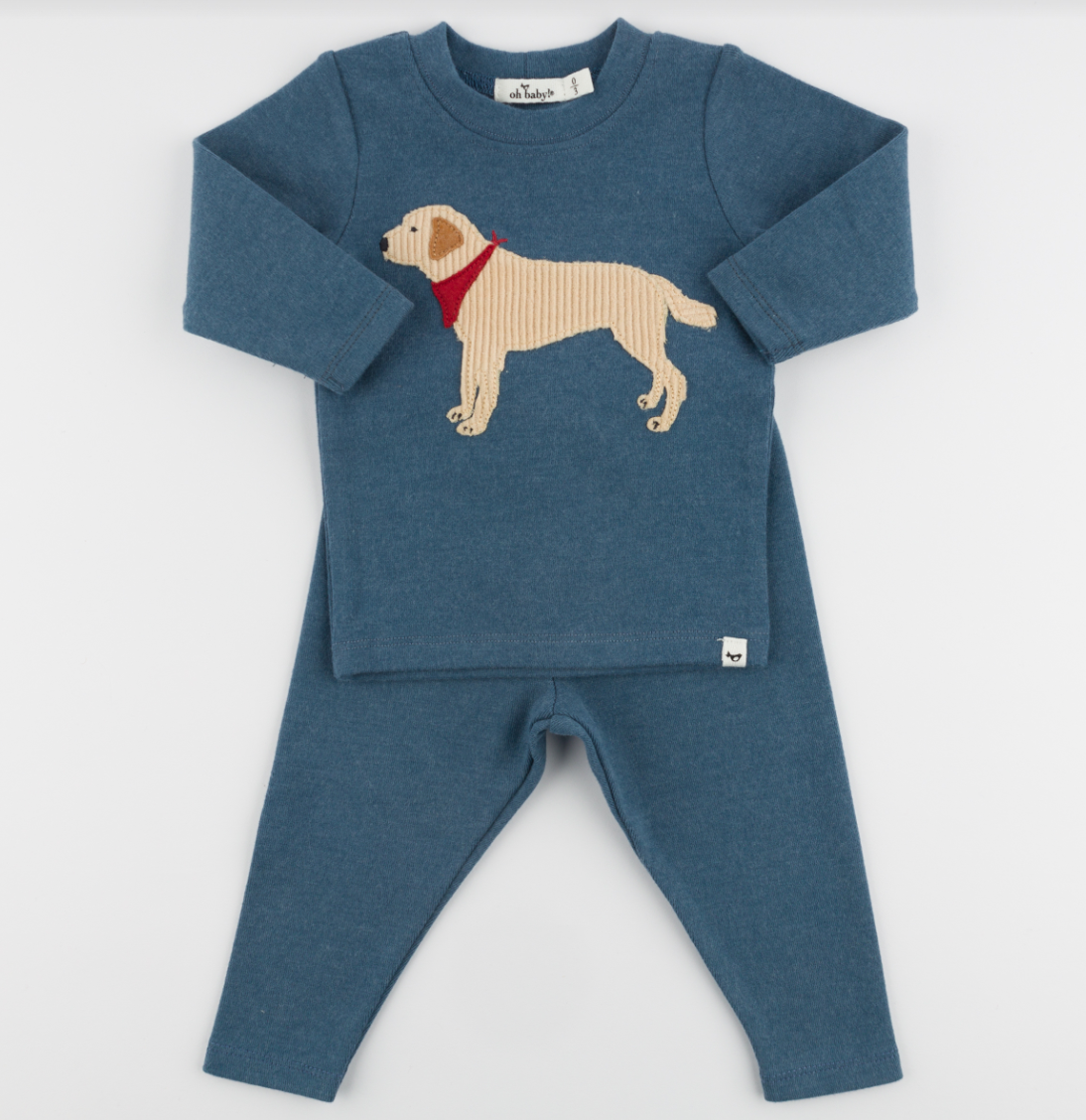 Lab Bandana Baby 2pc Set from Anderson Parker