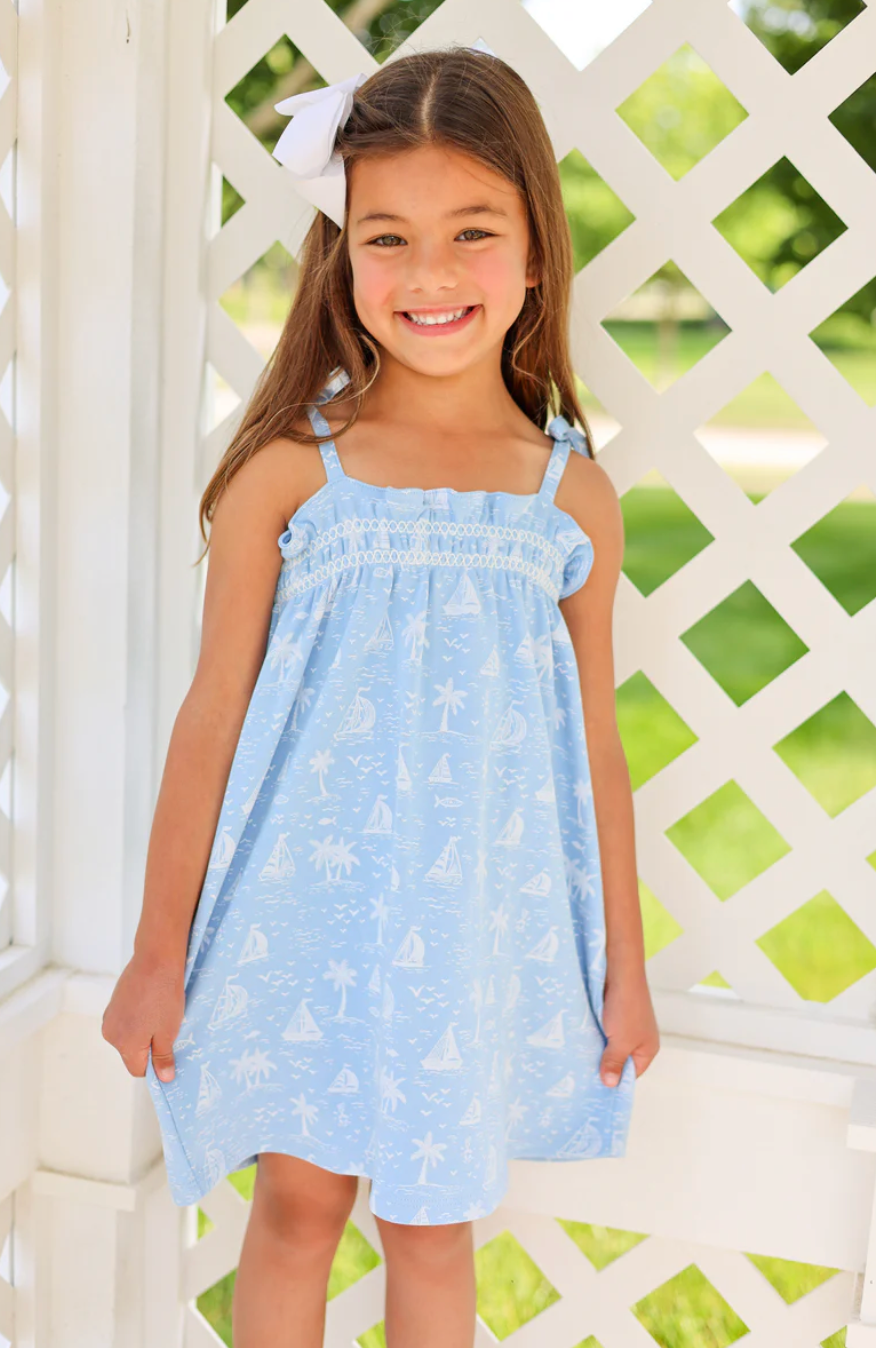 Lainey's Little Dress - Bay Side Boats/Worth Avenue White from Anderson Parker