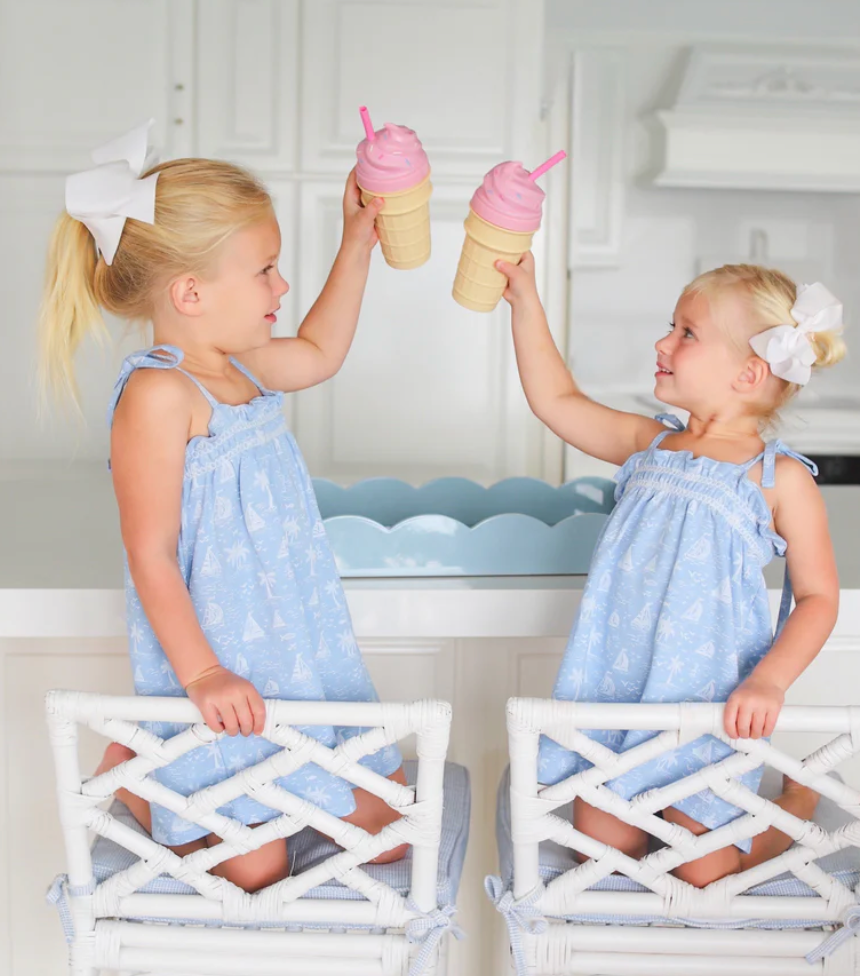 Lainey's Little Dress - Bay Side Boats/Worth Avenue White from Anderson Parker