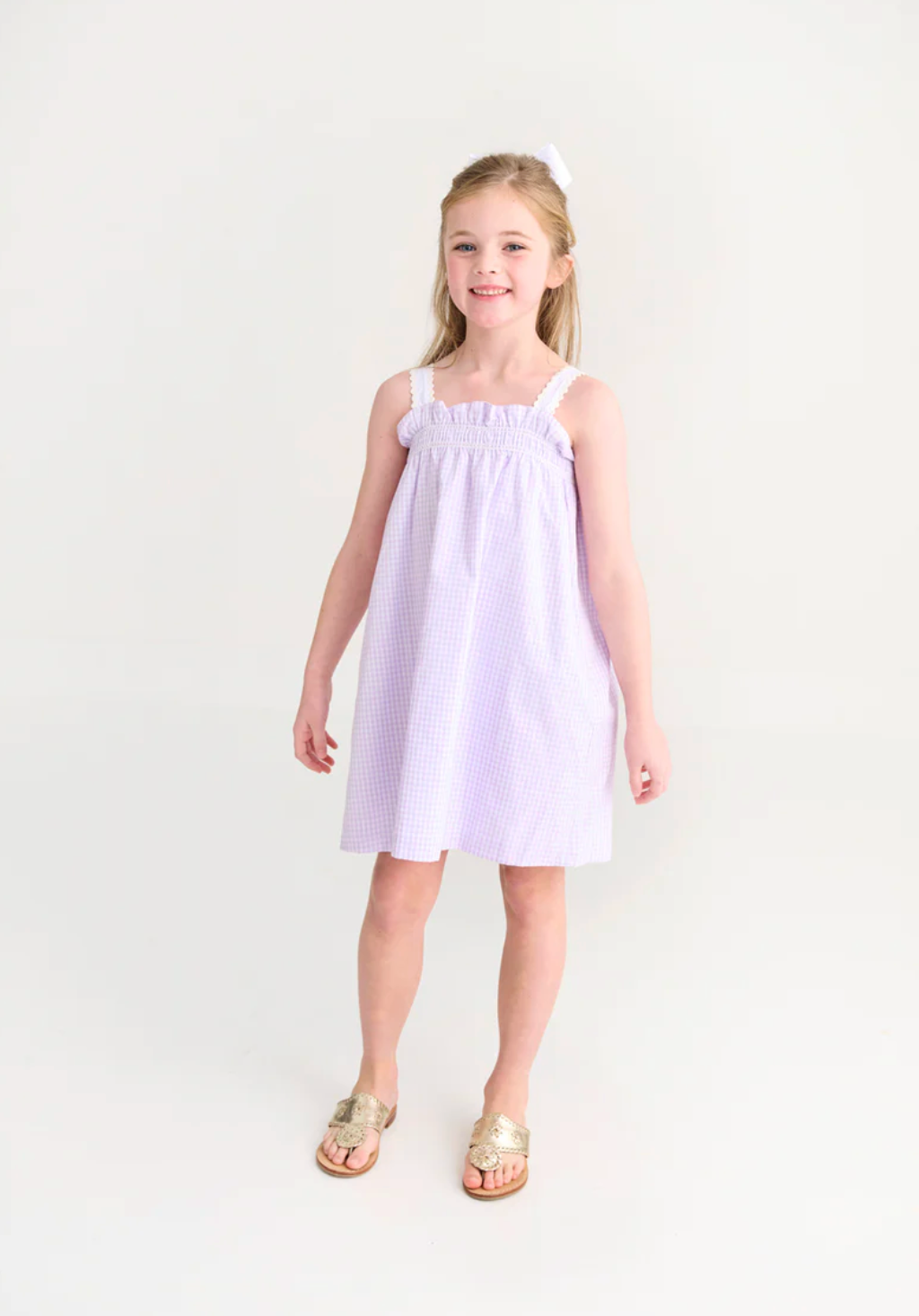Lainey's Little Dress - Lauderdale Lavender Gingham from Anderson Parker