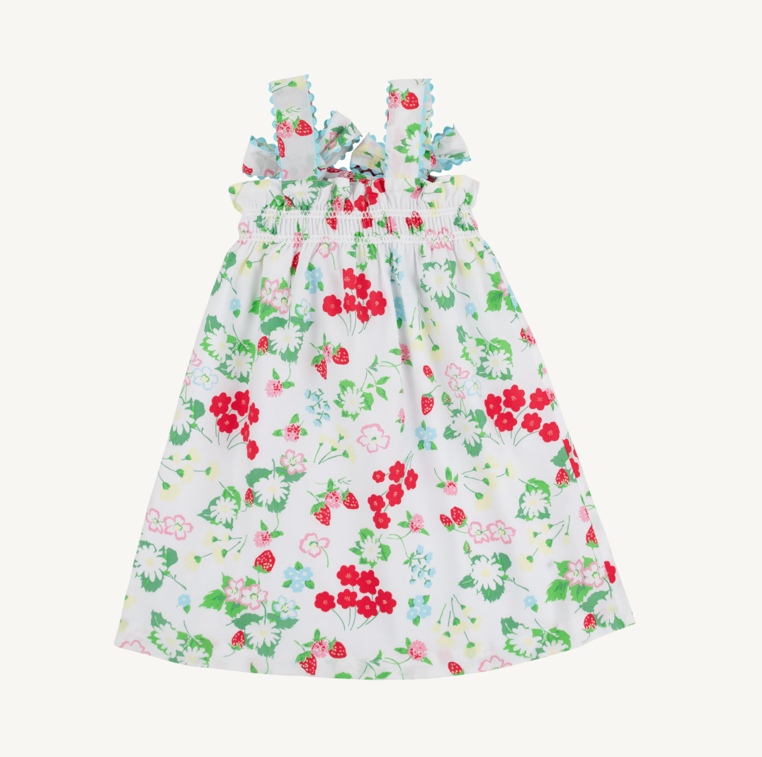 Laineys Little Dress - Broadcloth - Berry Sweet/Belhaven Blue from Anderson Parker