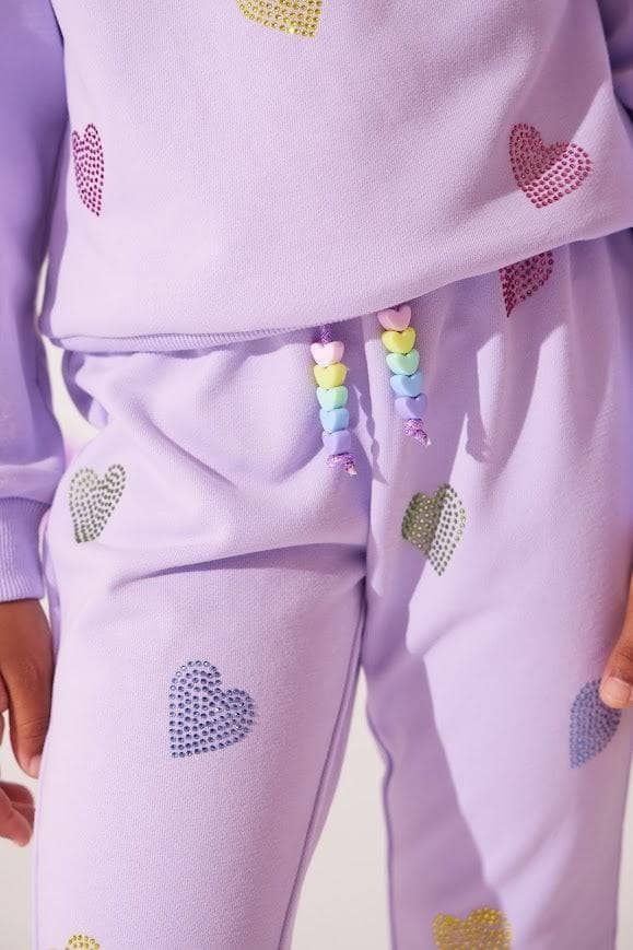 Lavender Crystal Hearts Set from Anderson Parker