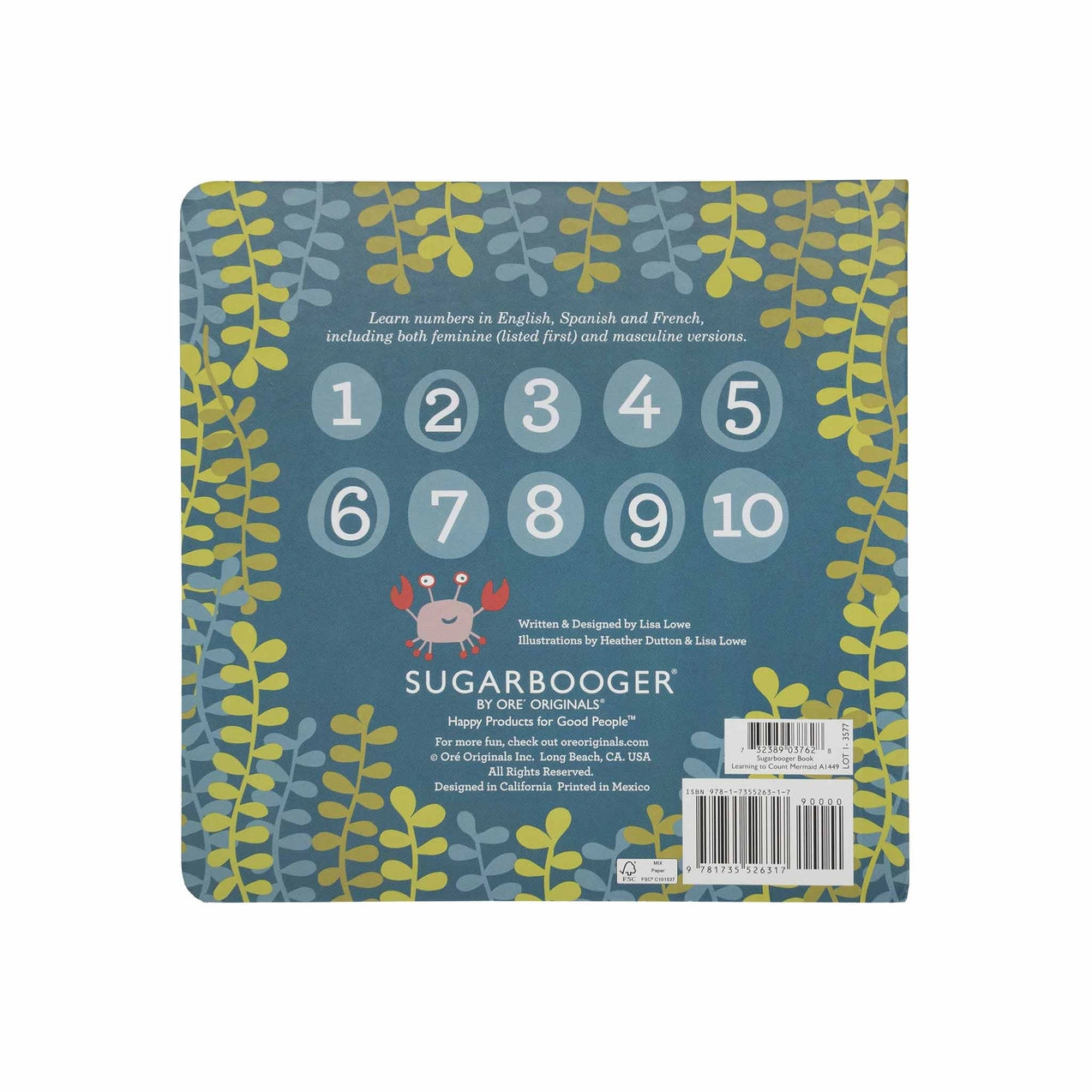 Learning To Count with Isla the Mermaid Board Book from Anderson Parker