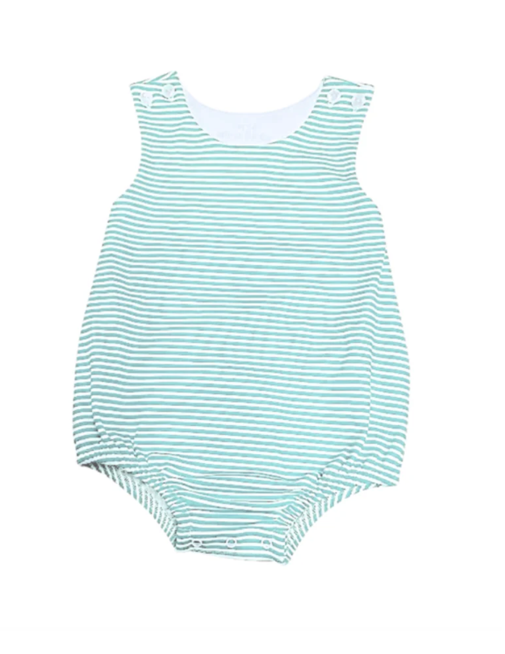 Light Green Boys Stripe Bubble - Flower Power from Anderson Parker