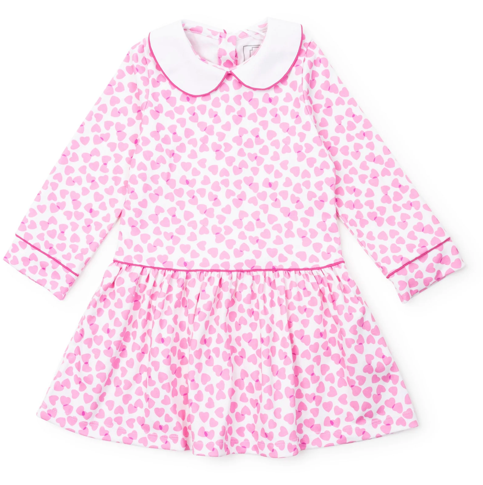 Lillian Girls' Dress - Confetti Hearts Pink from Anderson Parker
