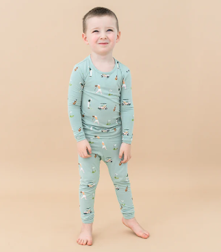 Long Sleeve Pajamas in Golf from Anderson Parker