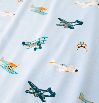 Long Sleeve Pajamas in Take Off from Anderson Parker