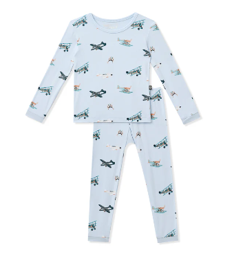 Long Sleeve Pajamas in Take Off from Anderson Parker