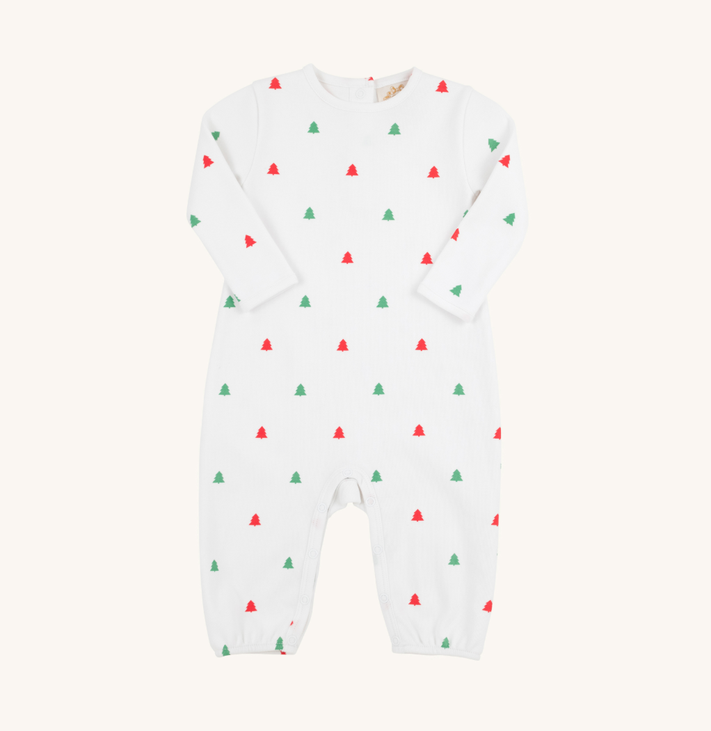 Long Sleeve Patton Play Romper - Thomas Point Tree Farm from Anderson Parker