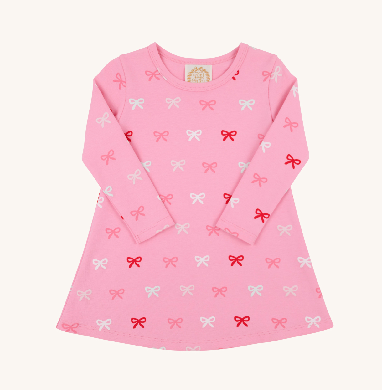 Long Sleeve Polly Play Dress - Bitty Bows from Anderson Parker