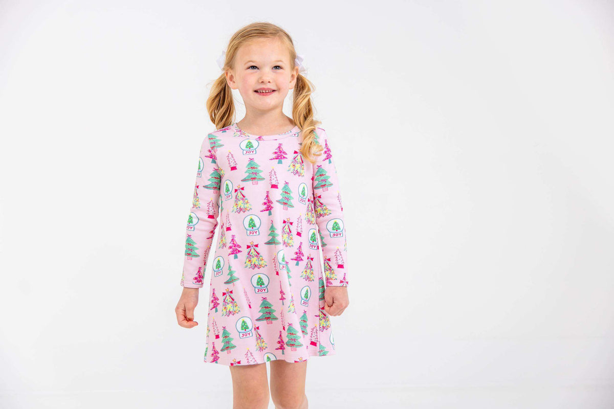 Long Sleeve Polly Play Dress - Heavy Weight - Christmas Coloring Contest from Anderson Parker