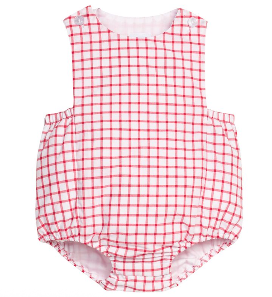 Louis Sunsuit - Red Windowpane from Anderson Parker