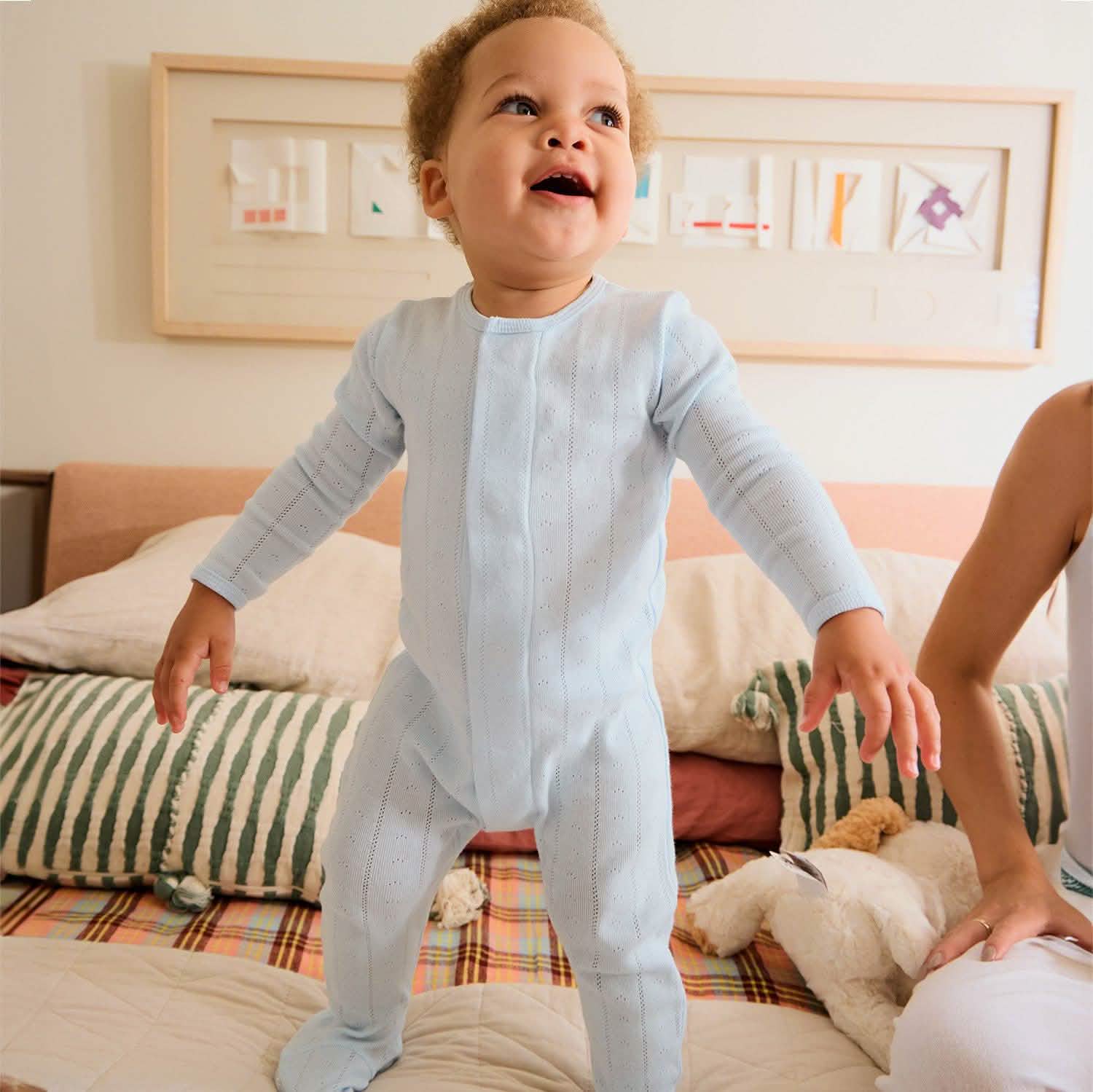 Love Lines Pointelle Footie from Anderson Parker